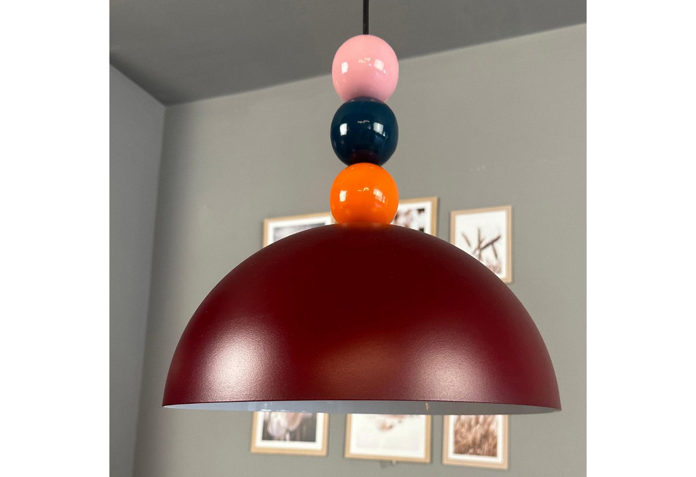 Bamyum Pendelleuchte Pendelleuchte Yimpi Wulst Metall Ø30cm, Modern Hängelampe, ohne Leuchtmittel Bamyum Pendelleuchte Pendelleuchte Yimpi Wulst Metall Ø30cm, Modern Hängelampe, ohne Leuchtmittel von Bamyum