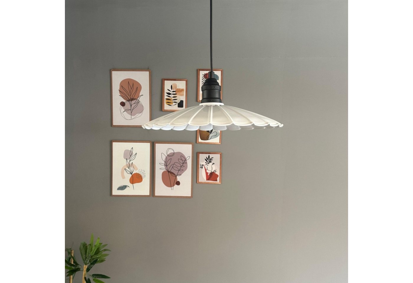 Bamyum Pendelleuchte Risso Schwarz Tulpe Metall Modern Pendelleuchte, ohne Leuchtmittel Bamyum Pendelleuchte Risso Schwarz Tulpe Metall Modern Pendelleuchte, ohne Leuchtmittel von Bamyum