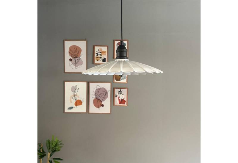 Bamyum Pendelleuchte Risso Schwarz Tulpe Metall Modern Pendelleuchte, ohne Leuchtmittel von Bamyum