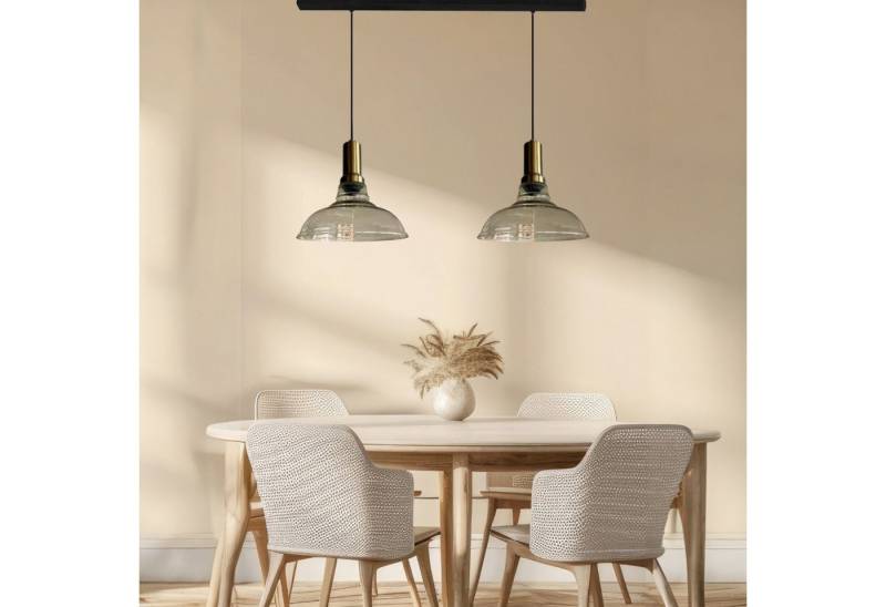 Bamyum Pendelleuchte Vishi Einzelner Glas-Kronleuchter Trio Retro Pendelleuchte, ohne Leuchtmittel Bamyum Pendelleuchte Vishi Einzelner Glas-Kronleuchter Trio Retro Pendelleuchte, ohne Leuchtmittel von Bamyum