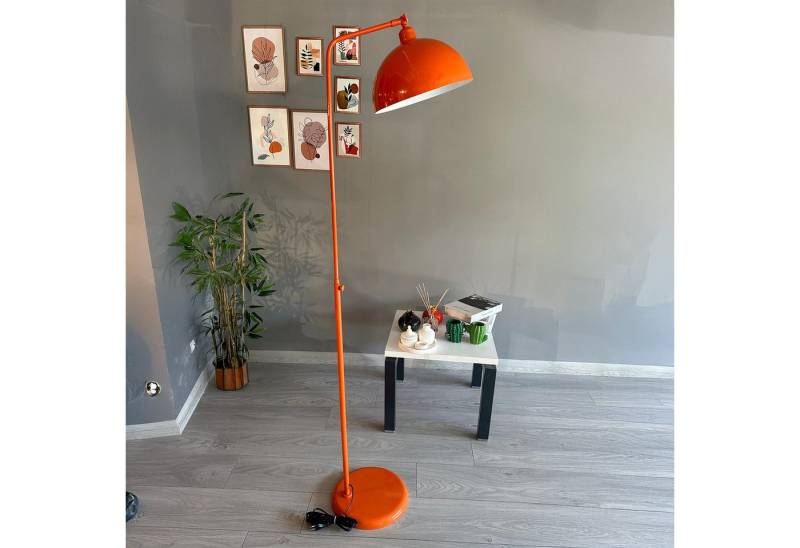 Bamyum Stehlampe Moderne Stehlampe aus Metall mit E27, verstellbarer Lampenschirm, ohne Leuchtmittel, E27, verstellbarer Lampenschirm, Stehluchte mit Ablage von Bamyum