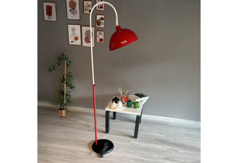 Bamyum Stehlampe Moderne Stehlampe aus Metall mit E27, verstellbarer Lampenschirm, ohne Leuchtmittel, E27, verstellbarer Lampenschirm, Stehluchte mit Ablage von Bamyum