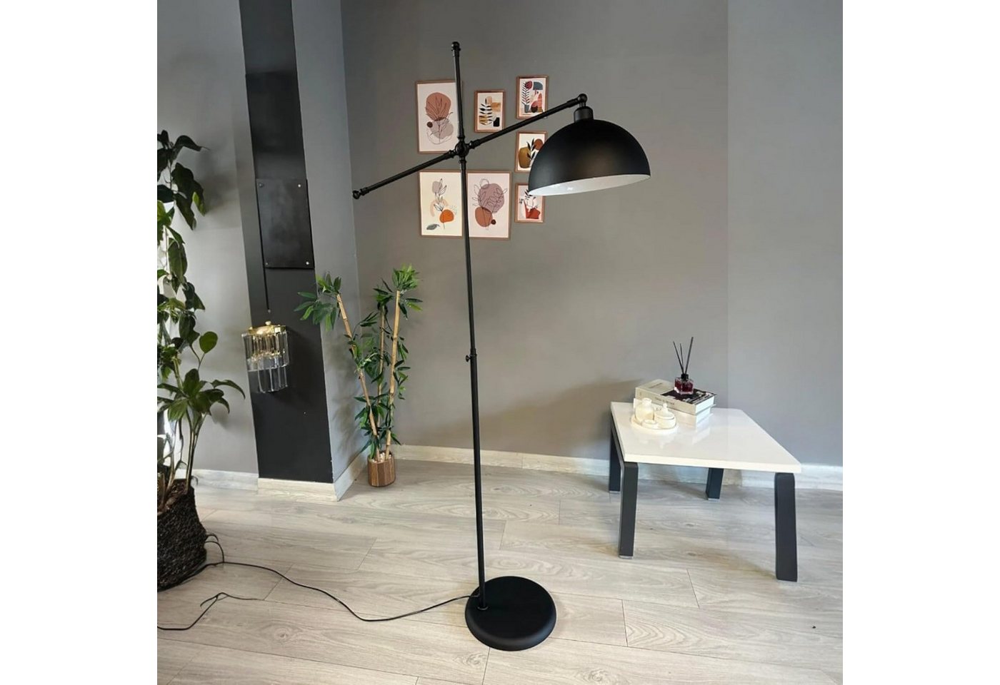 Bamyum Stehlampe Stehlampe aus Metall mit E27, verstellbarer Lampenschirm, ohne Leuchtmittel, E27, verstellbarer Lampenschirm, Stehluchte mit Ablage Bamyum Stehlampe Stehlampe aus Metall mit E27, verstellbarer Lampenschirm, ohne Leuchtmittel, E27, verstellbarer Lampenschirm, Stehluchte mit Ablage von Bamyum