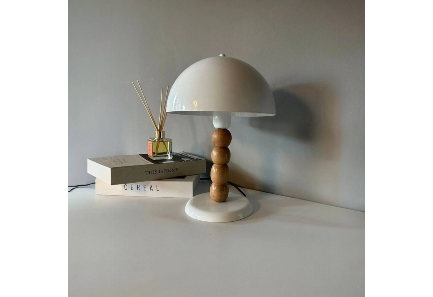 Bamyum Tischleuchte Pilz Lampe 4 Perlen Mit Kabel Lipeo 24 cm Metall Retro Kleine Lampe, ohne Leuchtmittel Bamyum Tischleuchte Pilz Lampe 4 Perlen Mit Kabel Lipeo 24 cm Metall Retro Kleine Lampe, ohne Leuchtmittel von Bamyum