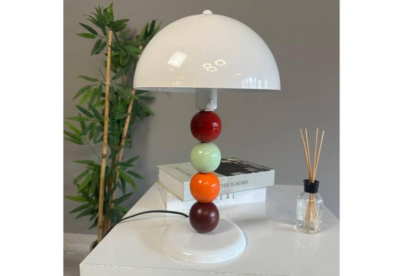 Bamyum Tischleuchte Pilz Lampe 4 Perlen Mit Kabel Lipeo 24 cm Metall Retro Kleine Lampe, ohne Leuchtmittel Bamyum Tischleuchte Pilz Lampe 4 Perlen Mit Kabel Lipeo 24 cm Metall Retro Kleine Lampe, ohne Leuchtmittel von Bamyum