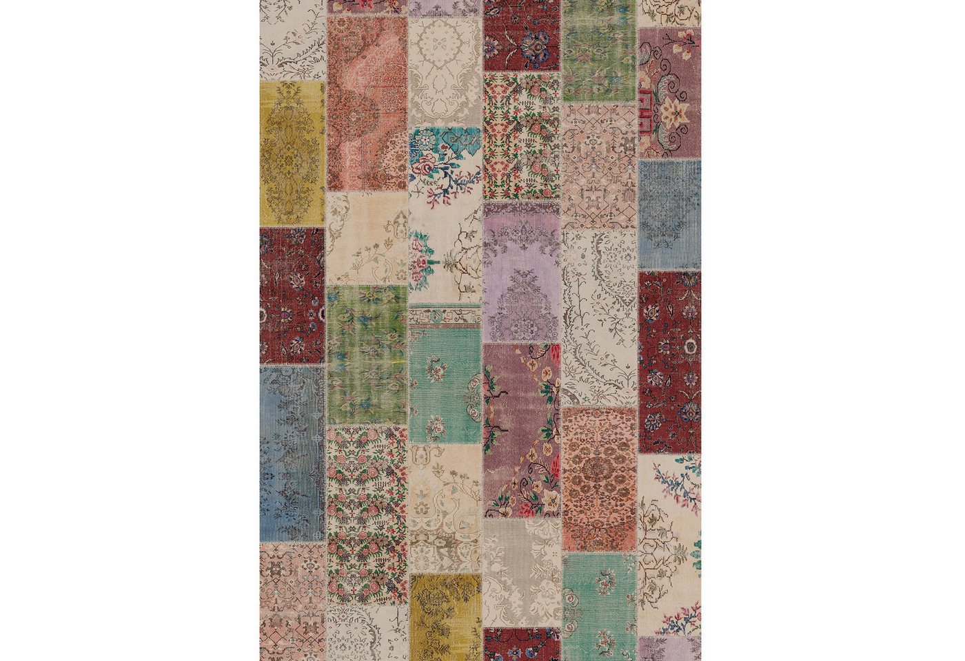 Bamyum Teppich AFRA Teppich mit Chenille-Druck, Waschbarer, Antibakteriell Teppich von Bamyum