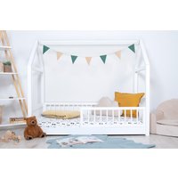 Ourbaby Montessori Hausbett Elis Weiß, Bodenbett, Kinderhausbett von Banabyshop