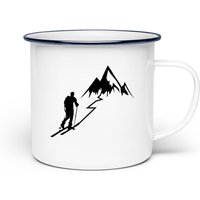 Skitour - Emaille Tasse Skitour - Emaille Tasse von Bananadesignz