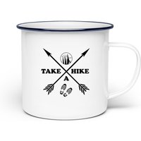 Take A Hike - Emaille Tasse Take A Hike - Emaille Tasse von Bananadesignz