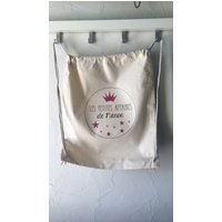 Personalisierte Baumwolle Rucksack "Kleinen Angelegenheiten Der..." 100 % Mit Schiebe-Links Schnelles Senden Sie Sternenkinder Krone von Banasah