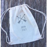 Rucksack in Benutzerdefinierten Mädchen Bachelor Party Wo, 100 % Baumwolle Mit Schiebe-Links Versand Schnell Ehe Zeuge Flansch Tee von Banasah