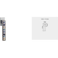 Brera - Contemporary Designer Brass Window Handles With Murano Glas Insertions von BanaterEisen