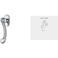 Cosmic Modern Brass Window Handles With Swarovski Crystal von BanaterEisen