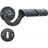 Sankt Moritz - Rustic Door Handle On Plate Sankt Moritz - Rustic Door Handle On Plate von BanaterEisen