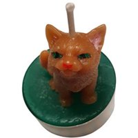 Handgemachte, Niedliche Teelicht-Katze Aus Paraffinwachs - Perfektes Geschenk Für Katzenliebhaber Und Als Tischdeko von BandariKunsthandwerk