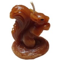 Handgemachte Herbstliche Sammlerkerze Eichhörnchen Aus Paraffinwachs - Perfektes Geburtstagsgeschenk Und Mitbringsel von BandariKunsthandwerk