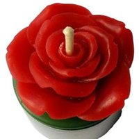 Handgemachte Teelicht-Rose Aus Paraffinwachs - Originell, Hübsch Und Perfekt Als Weihnachtsgeschenk Oder Mitbringsel von BandariKunsthandwerk