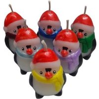 Zauberhafte Handgemachte Pinguin Kerze Aus Paraffin - Perfektes Winter- Und Adventsgeschenk von BandariKunsthandwerk