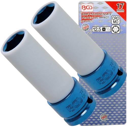 BandelOne enthält 2x BGS Felgen-Schlagschrauber-Nuss SW 17mm Radbolzen Impact Radnuß Schon-Einsatz BandelOne enthält 2x BGS Felgen-Schlagschrauber-Nuss SW 17mm Radbolzen Impact Radnuß Schon-Einsatz von BandelOne