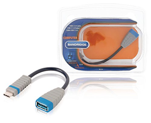 Bandridge USB 3.0 C/A, 0,2 m 0,2 m USB A USB C männlich weiblich schwarz, grau Kabel USB – Kabel USB (0,2 m, 0,2 m, USB A, USB C, 3.0 (3.1 Gen 1), männlich/weiblich, schwarz, grau) von BANDRIDGE