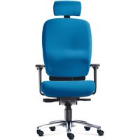 Bürodrehstuhl PROFI, Bandscheibensitz, Größe L, blau von 1000 Stühle