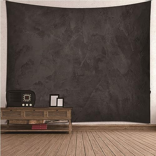 Banemi Wandtuch Schwarz, Wandteppich Cute Polyester Schwarzes Minimalistisches Muster Wandteppich Wanddekoration 350x256cm von Banemi