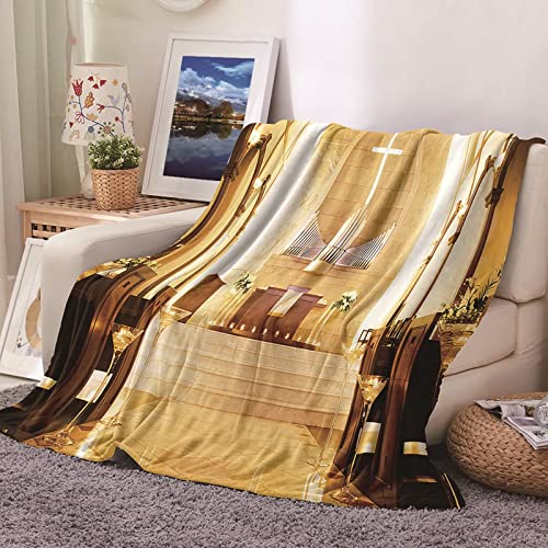 Kuscheldecke Groß, Kuscheldecke Braun 150X200 Warm Gold Sofaüberwurf Flanell Kirche Sofadecke Couchdecke von Banemi