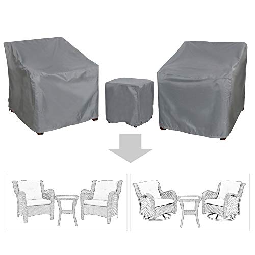Baner Garden B15 3-teiliges Gartenmöbel-Set für Gartenmöbel, mit strapazierfähigem und wasserabweisendem Stoff von Baner Garden
