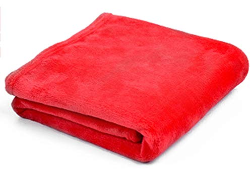 BangDon 1 Packung super weiche Coral Haustierdecke, Herbst und Winter, warme Decke, Haustier Out-Decke, Hund tragbare Klimaanlage Decke, vier Jahreszeiten Decke (100 x 70 cm, rot) von BangDon