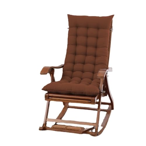 Bequemes Kissen für Gartenstuhl, weiches Kissen für Sonnenliegen, klassischer Stil, Chaiselon, lang, Sitz, Relaxer, Kissen für Zuhause, Büro, Außenbereich (Braun, 100 x 45 cm) von BangDon