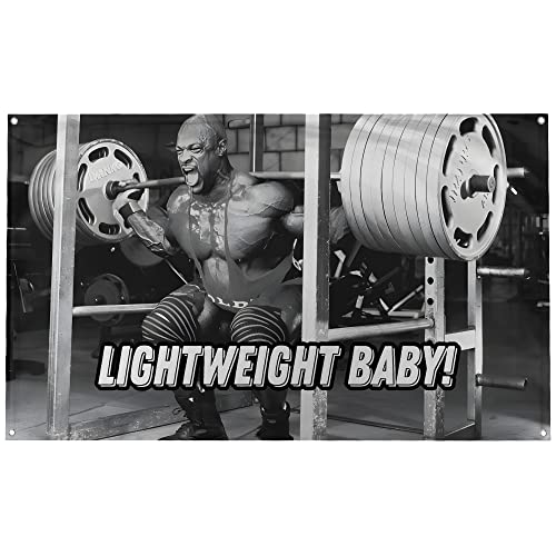 Banger Ronnie Coleman "Lightweight Baby!" The King 8 x Mr Olympia motivierende, inspirierende Wanddekoration für Büro, Fitnessstudio, Wohnheim, Wanddekoration, Design auf einer 90 x 150 cm großen Banger Ronnie Coleman "Lightweight Baby!" The King 8 x Mr Olympia motivierende, inspirierende Wanddekoration für Büro, Fitnessstudio, Wohnheim, Wanddekoration, Design auf einer 90 x 150 cm großen von Banger Flags