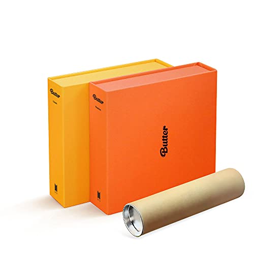 Bangtan Boys BTS BUTTER Set (Cream ver +Peaches ver) Single album [with Extra Lenticular Photocard and Sticker] (Pre-Order limited Posters (Rolled)) von Bangtan