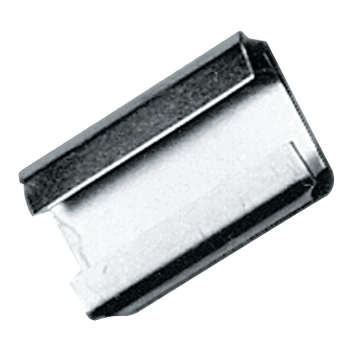 B19 Xl27 Mm Verschlusshülse Verpackungsbandeisen Stahlband 19mm Verzinkt Karton B-Ware von Banholzer & Wenz