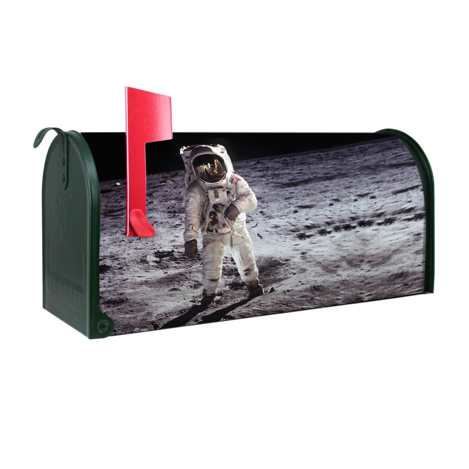 Banjado Amerikanischer Briefkasten Grün 48x22x16cm US Mailbox Letterbox Postkasten Stahl Pulverbeschichtet Motiv Astronaut Banjado Amerikanischer Briefkasten Grün 48x22x16cm US Mailbox Letterbox Postkasten Stahl Pulverbeschichtet Motiv Astronaut von Banjado
