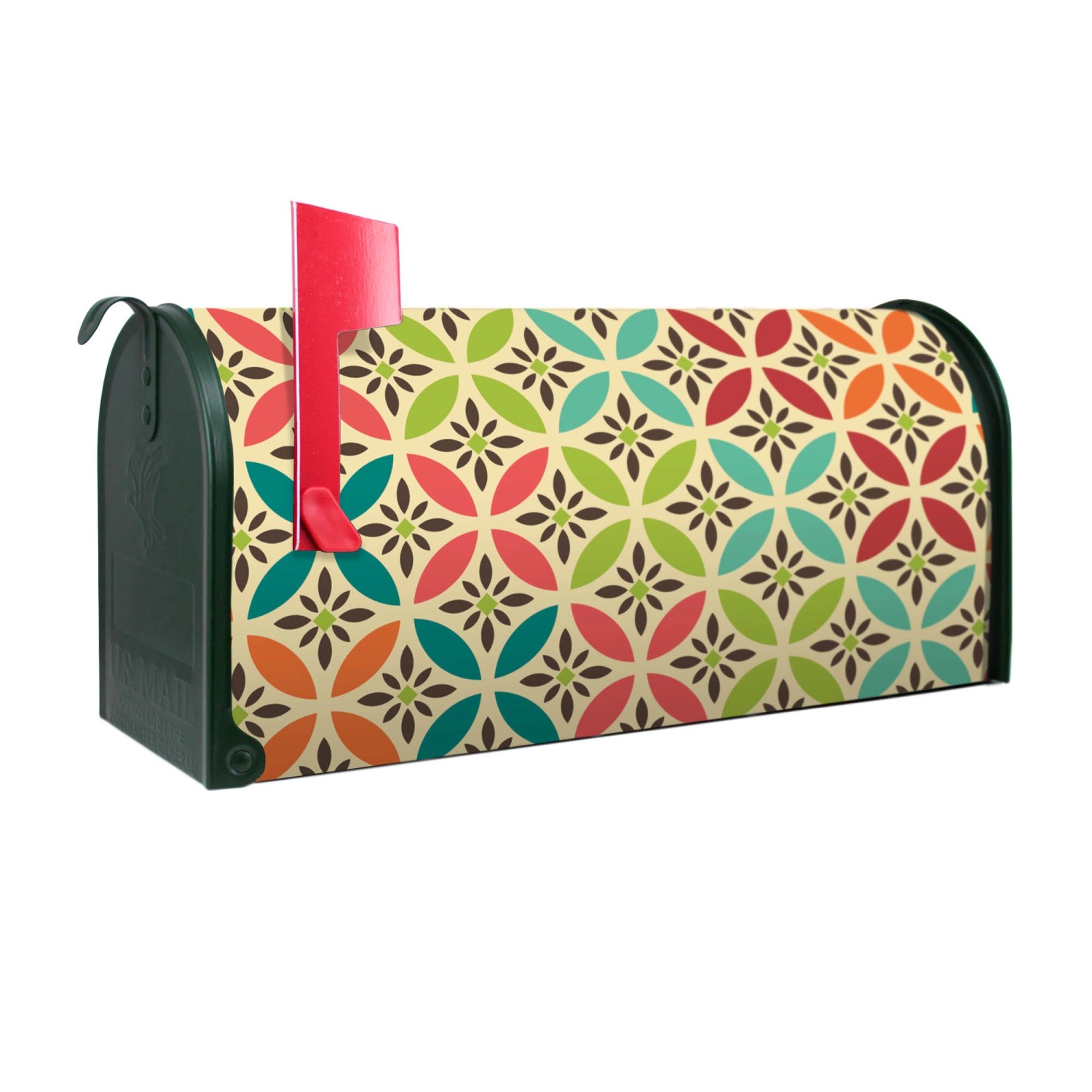 Banjado Amerikanischer Briefkasten Grün 48x22x16cm US Mailbox Letterbox Postkasten Stahl Pulverbeschichtet Motiv Diamant Muster Banjado Amerikanischer Briefkasten Grün 48x22x16cm US Mailbox Letterbox Postkasten Stahl Pulverbeschichtet Motiv Diamant Muster von Banjado