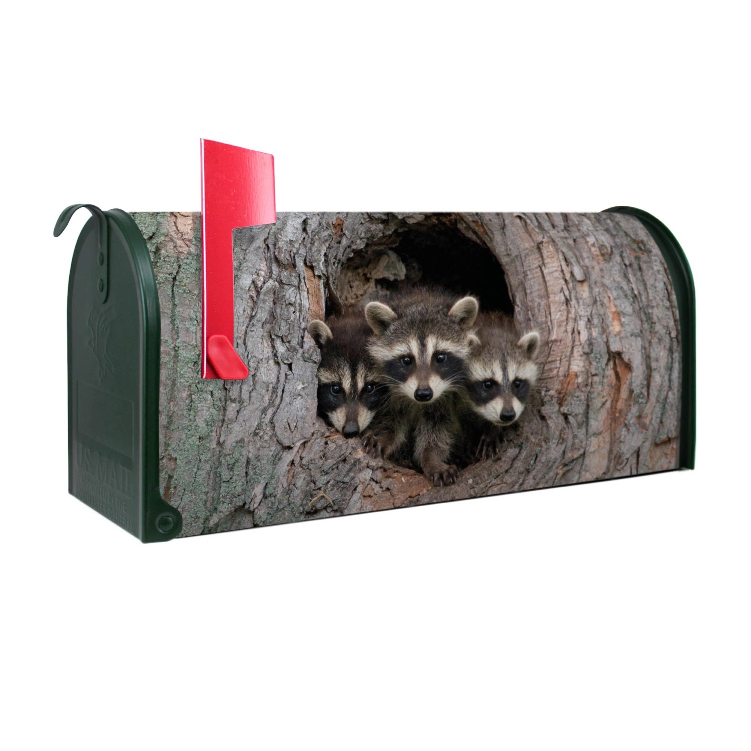 Banjado Amerikanischer Briefkasten Grün 48x22x16cm US Mailbox Letterbox Postkasten Stahl Pulverbeschichtet Motiv Drei Waschbären Banjado Amerikanischer Briefkasten Grün 48x22x16cm US Mailbox Letterbox Postkasten Stahl Pulverbeschichtet Motiv Drei Waschbären von Banjado