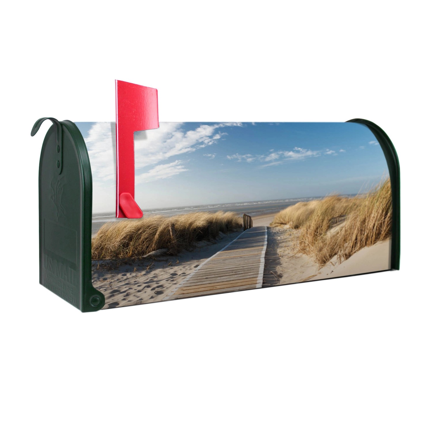Banjado Amerikanischer Briefkasten Grün 48x22x16cm US Mailbox Letterbox Postkasten Stahl Pulverbeschichtet Motiv Dünen Banjado Amerikanischer Briefkasten Grün 48x22x16cm US Mailbox Letterbox Postkasten Stahl Pulverbeschichtet Motiv Dünen von Banjado