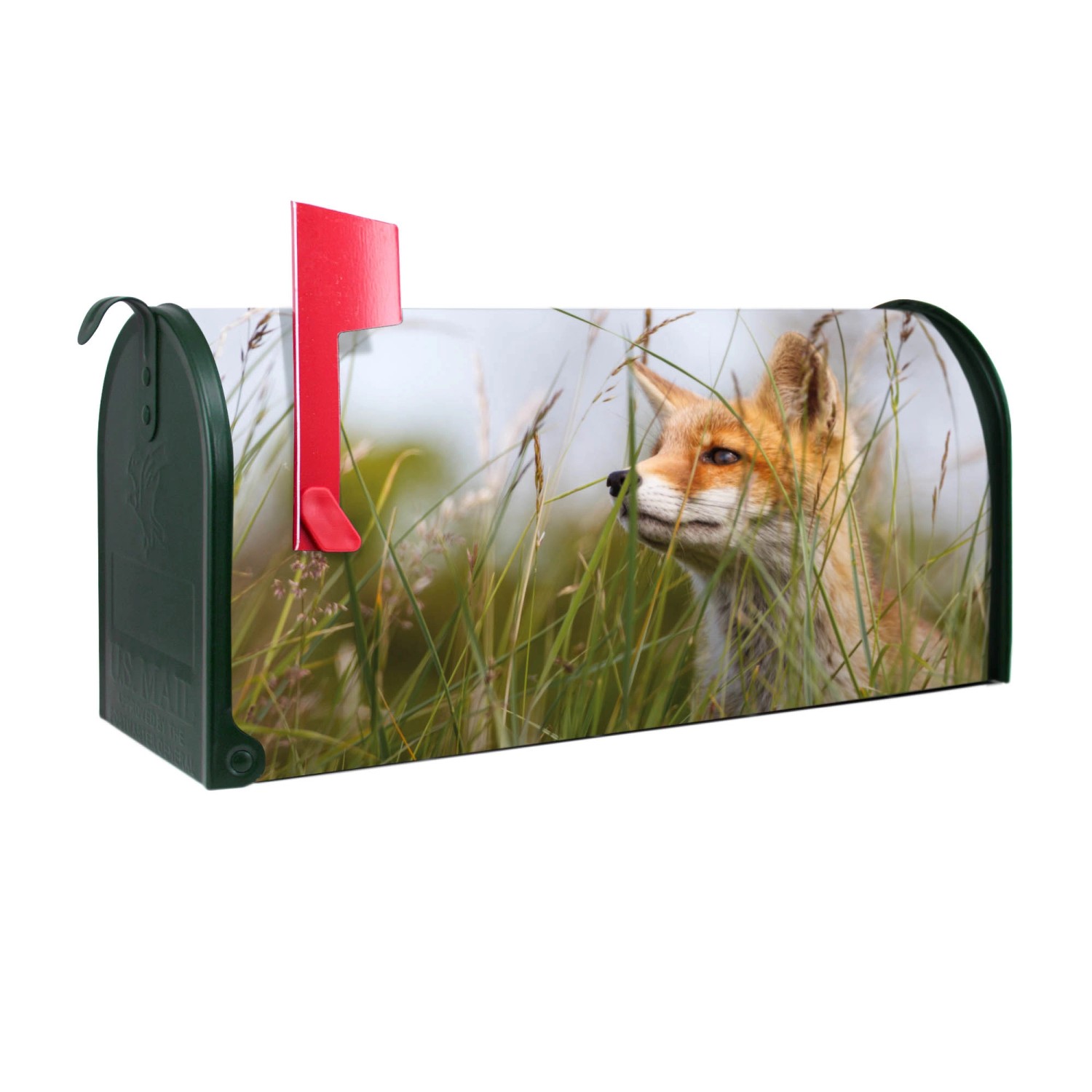 Banjado Amerikanischer Briefkasten Grün 48x22x16cm US Mailbox Letterbox Postkasten Stahl Pulverbeschichtet Motiv Fuchs Banjado Amerikanischer Briefkasten Grün 48x22x16cm US Mailbox Letterbox Postkasten Stahl Pulverbeschichtet Motiv Fuchs von Banjado