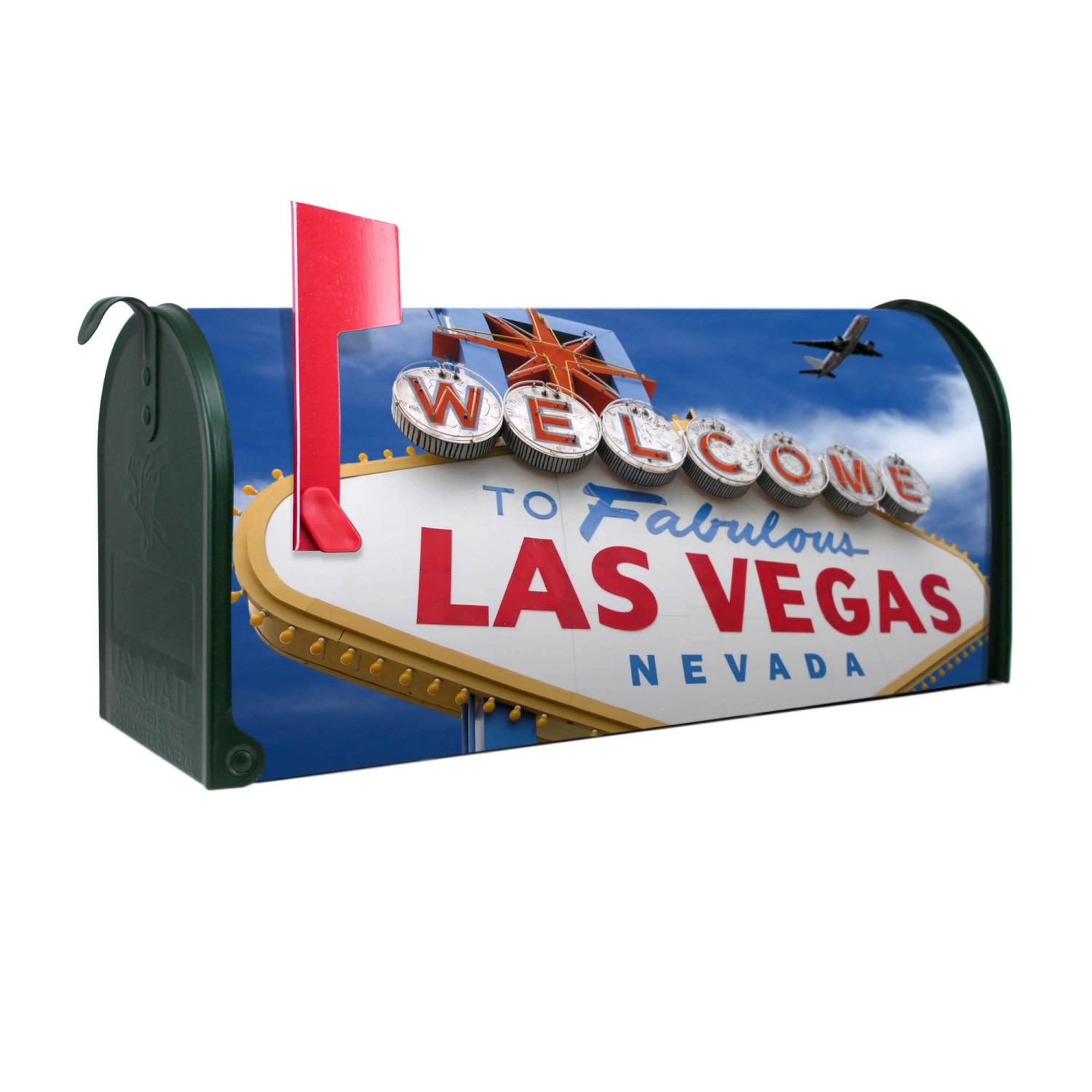 Banjado Amerikanischer Briefkasten Grün 48x22x16cm US Mailbox Letterbox Postkasten Stahl Pulverbeschichtet Motiv Las Vegas Banjado Amerikanischer Briefkasten Grün 48x22x16cm US Mailbox Letterbox Postkasten Stahl Pulverbeschichtet Motiv Las Vegas von Banjado