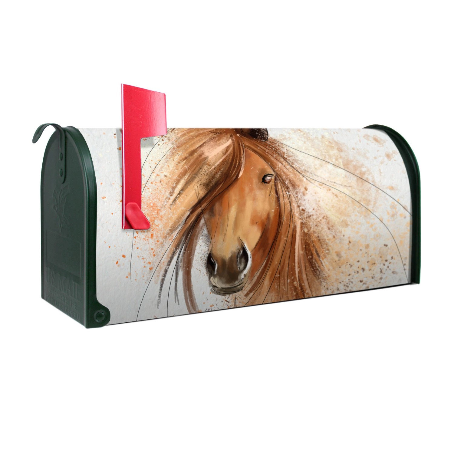 Banjado Amerikanischer Briefkasten Grün 48x22x16cm US Mailbox Letterbox Postkasten Stahl Pulverbeschichtet Motiv Magic Horse Banjado Amerikanischer Briefkasten Grün 48x22x16cm US Mailbox Letterbox Postkasten Stahl Pulverbeschichtet Motiv Magic Horse von Banjado