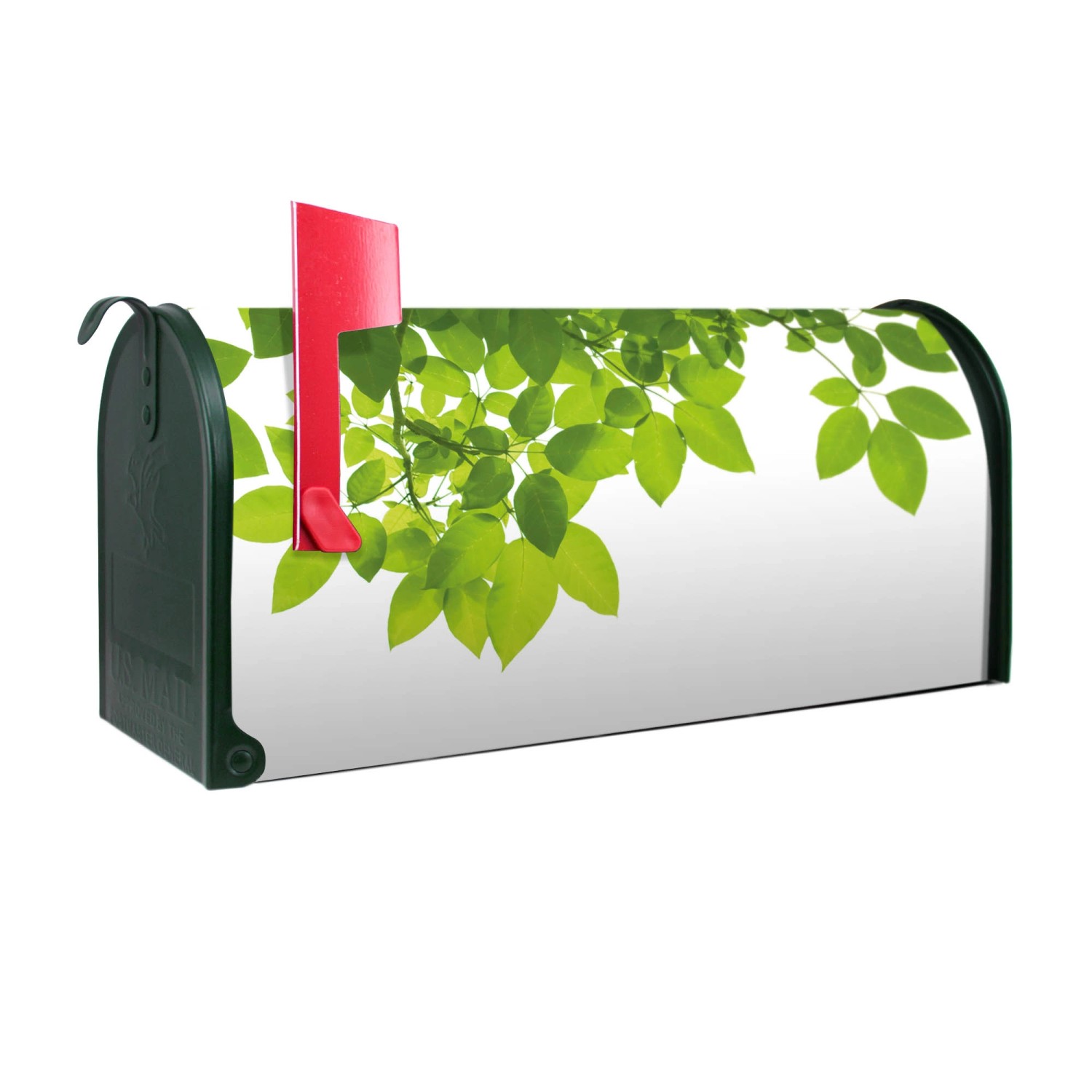Banjado Amerikanischer Briefkasten Grün 48x22x16cm US Mailbox Letterbox Postkasten Stahl Pulverbeschichtet Motiv Rahmen Blätter Banjado Amerikanischer Briefkasten Grün 48x22x16cm US Mailbox Letterbox Postkasten Stahl Pulverbeschichtet Motiv Rahmen Blätter von Banjado