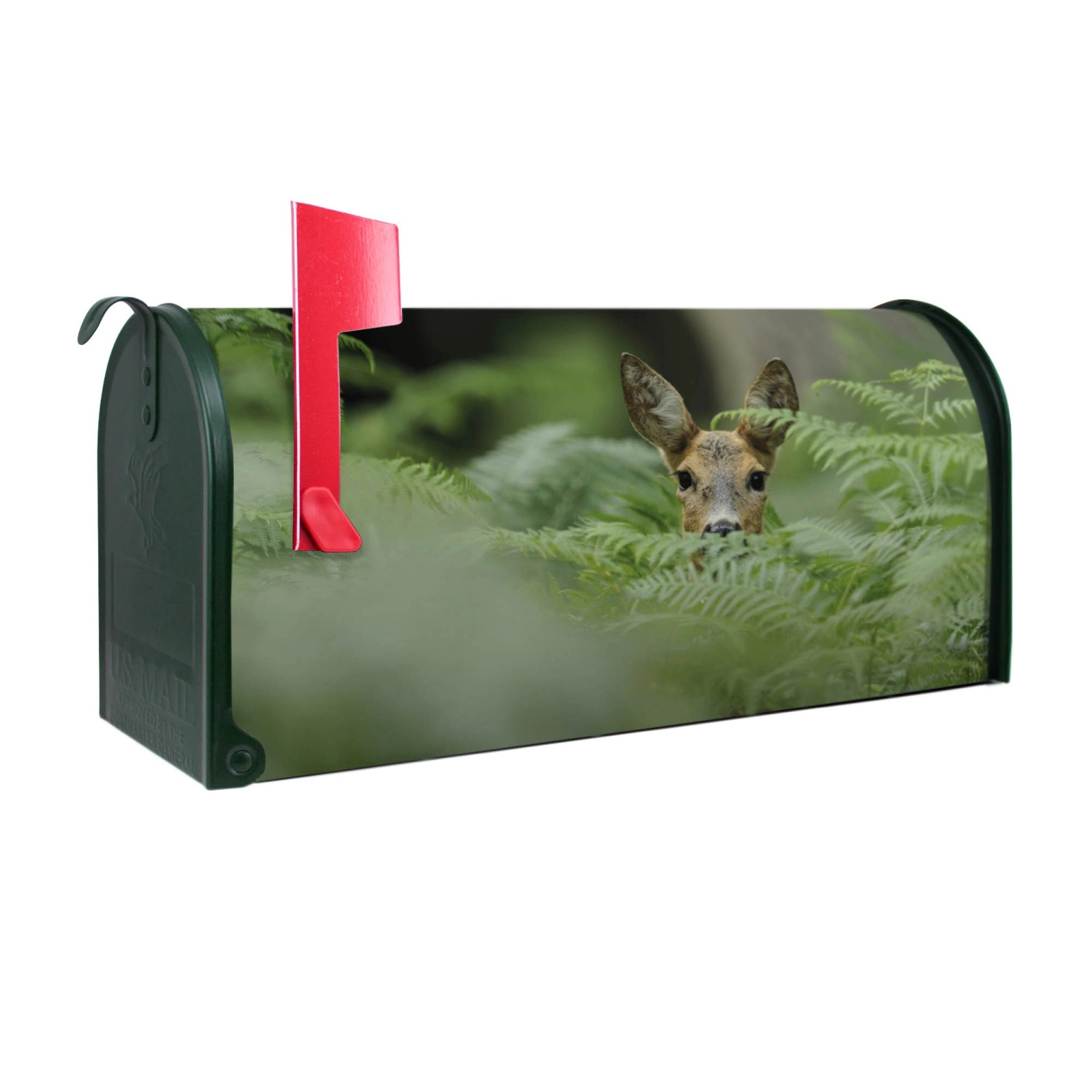 Banjado Amerikanischer Briefkasten Grün 48x22x16cm US Mailbox Letterbox Postkasten Stahl Pulverbeschichtet Motiv Reh Banjado Amerikanischer Briefkasten Grün 48x22x16cm US Mailbox Letterbox Postkasten Stahl Pulverbeschichtet Motiv Reh von Banjado