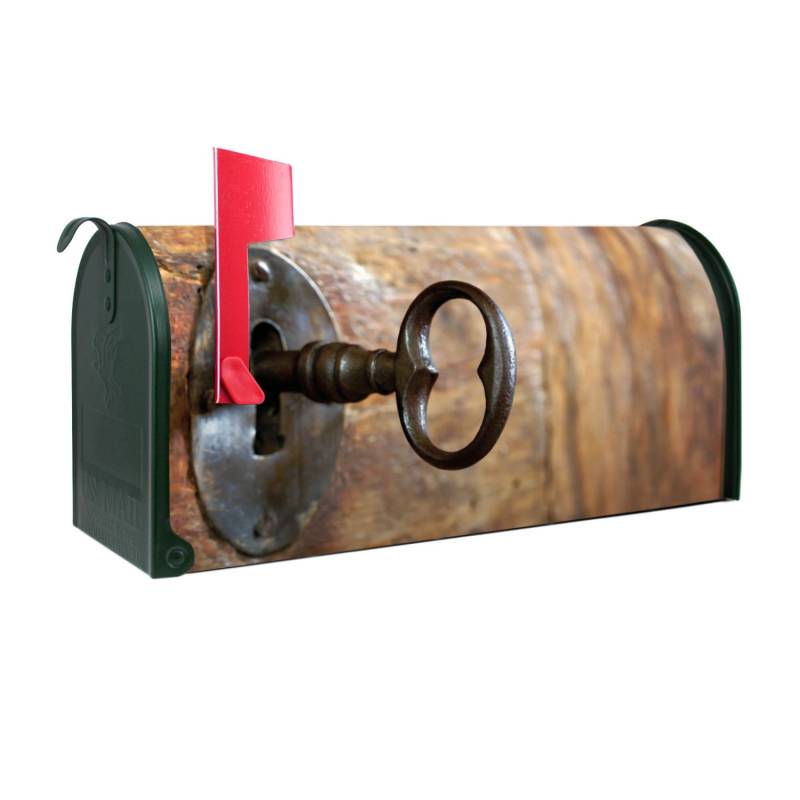 Banjado Amerikanischer Briefkasten Grün 48x22x16cm US Mailbox Letterbox Postkasten Stahl Pulverbeschichtet Motiv Schlüssel Banjado Amerikanischer Briefkasten Grün 48x22x16cm US Mailbox Letterbox Postkasten Stahl Pulverbeschichtet Motiv Schlüssel von Banjado