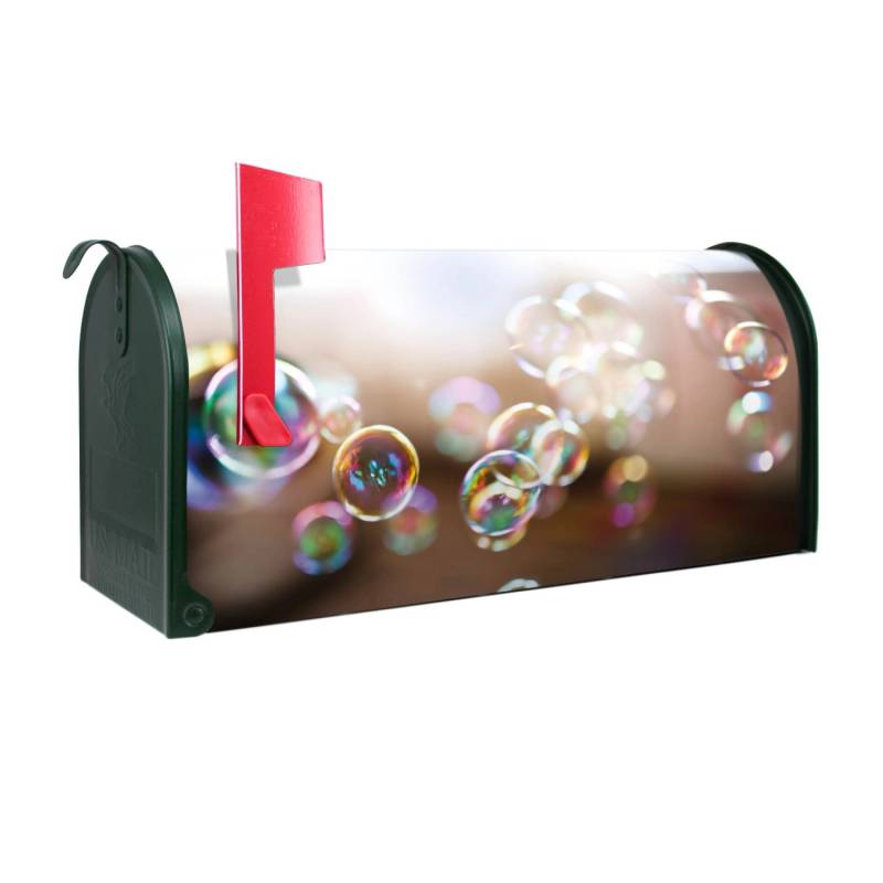 Banjado Amerikanischer Briefkasten Grün 48x22x16cm US Mailbox Letterbox Postkasten Stahl Pulverbeschichtet Motiv Seifenblasen Banjado Amerikanischer Briefkasten Grün 48x22x16cm US Mailbox Letterbox Postkasten Stahl Pulverbeschichtet Motiv Seifenblasen von Banjado