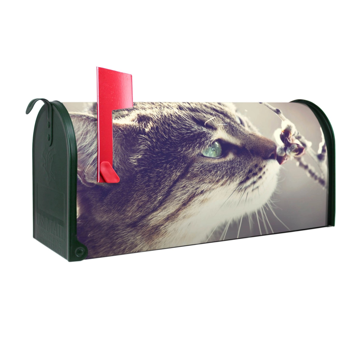 Banjado Amerikanischer Briefkasten Grün 48x22x16cm US Mailbox Letterbox Postkasten Stahl Pulverbeschichtet Motiv Weidenkätzchen Banjado Amerikanischer Briefkasten Grün 48x22x16cm US Mailbox Letterbox Postkasten Stahl Pulverbeschichtet Motiv Weidenkätzchen von Banjado