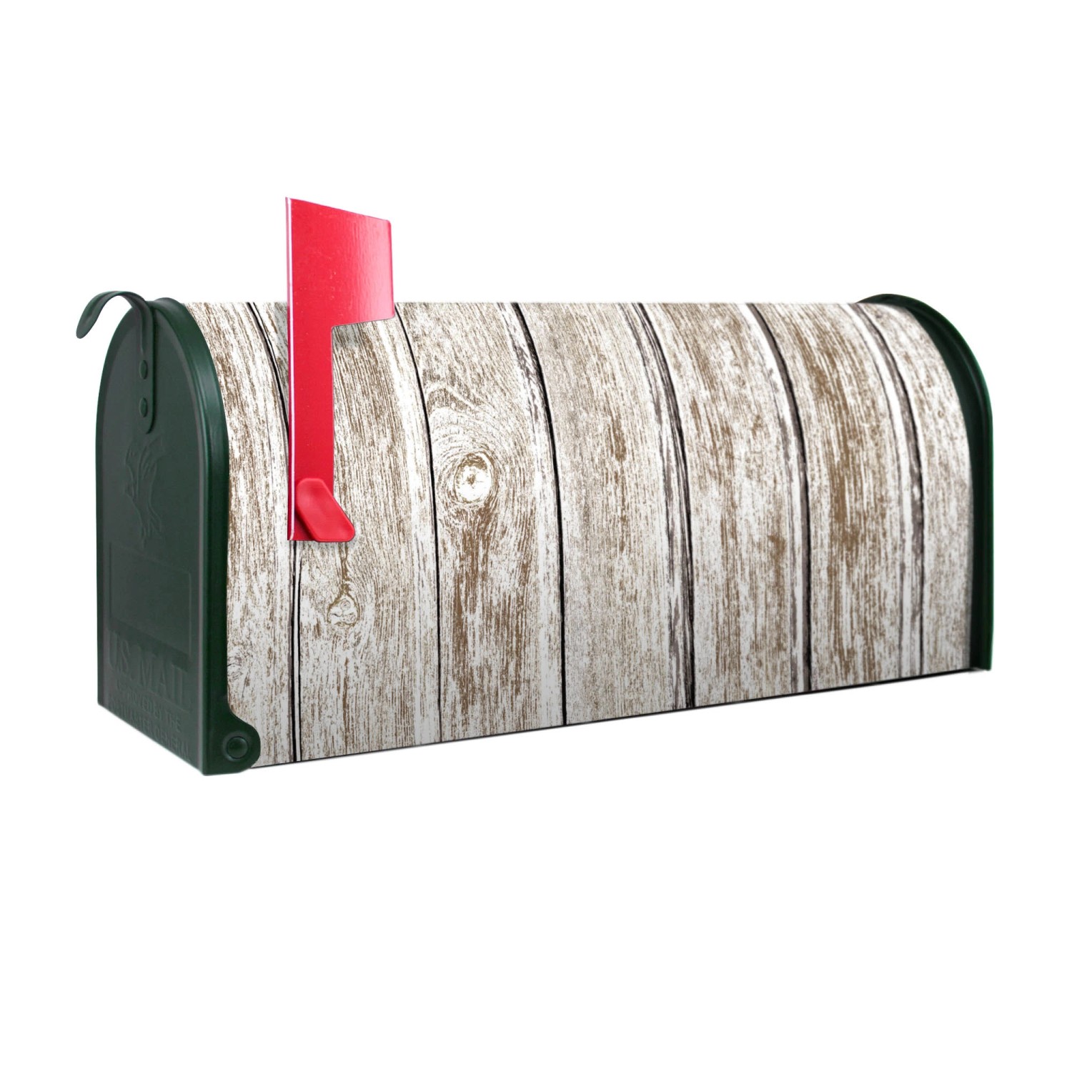Banjado Amerikanischer Briefkasten Grün 48x22x16cm US Mailbox Letterbox Postkasten Stahl Pulverbeschichtet Motiv Weißes Holz Banjado Amerikanischer Briefkasten Grün 48x22x16cm US Mailbox Letterbox Postkasten Stahl Pulverbeschichtet Motiv Weißes Holz von Banjado