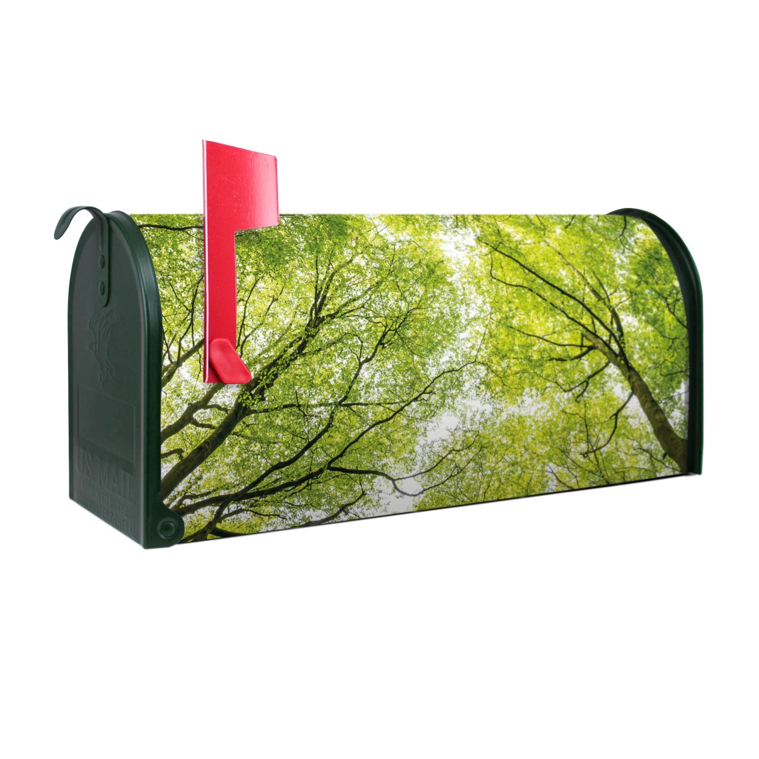 Banjado Amerikanischer Briefkasten Grün 48x22x16cm US Mailbox Letterbox Postkasten Stahl Pulverbeschichtet Motiv Zwischen Bäumen Banjado Amerikanischer Briefkasten Grün 48x22x16cm US Mailbox Letterbox Postkasten Stahl Pulverbeschichtet Motiv Zwischen Bäumen von Banjado