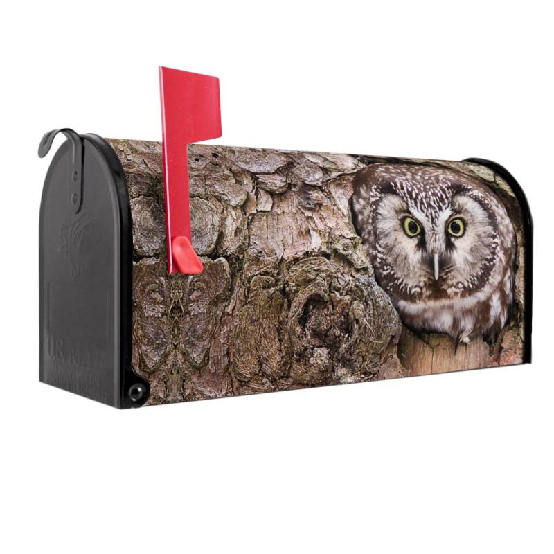 Banjado Amerikanischer Briefkasten Schwarz 48x22x16cm US Mailbox Letterbox Postkasten Stahl Pulverbeschichtet Motiv Eule Banjado Amerikanischer Briefkasten Schwarz 48x22x16cm US Mailbox Letterbox Postkasten Stahl Pulverbeschichtet Motiv Eule von Banjado
