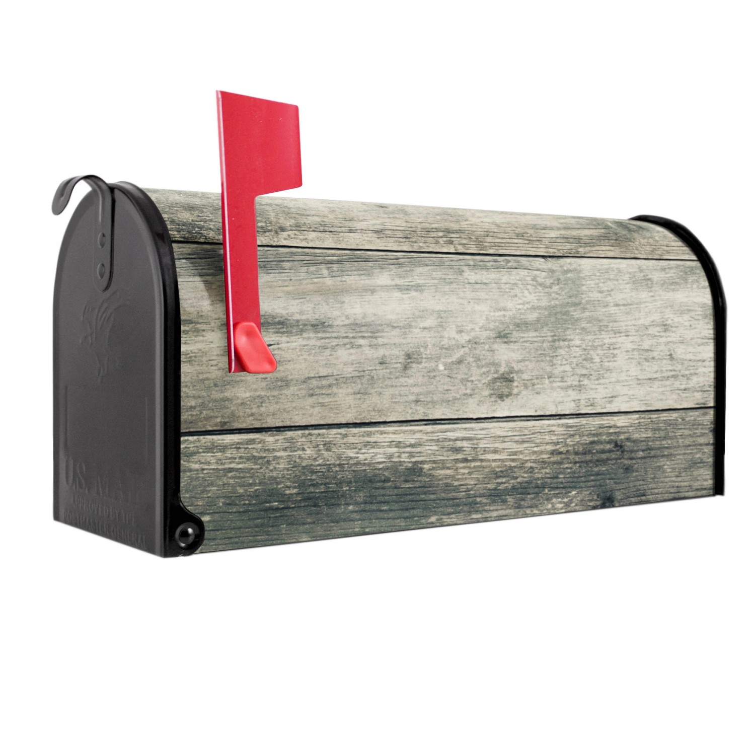 Banjado Amerikanischer Briefkasten Schwarz 48x22x16cm US Mailbox Letterbox Postkasten Stahl Pulverbeschichtet Motiv Graue Planken Banjado Amerikanischer Briefkasten Schwarz 48x22x16cm US Mailbox Letterbox Postkasten Stahl Pulverbeschichtet Motiv Graue Planken von Banjado