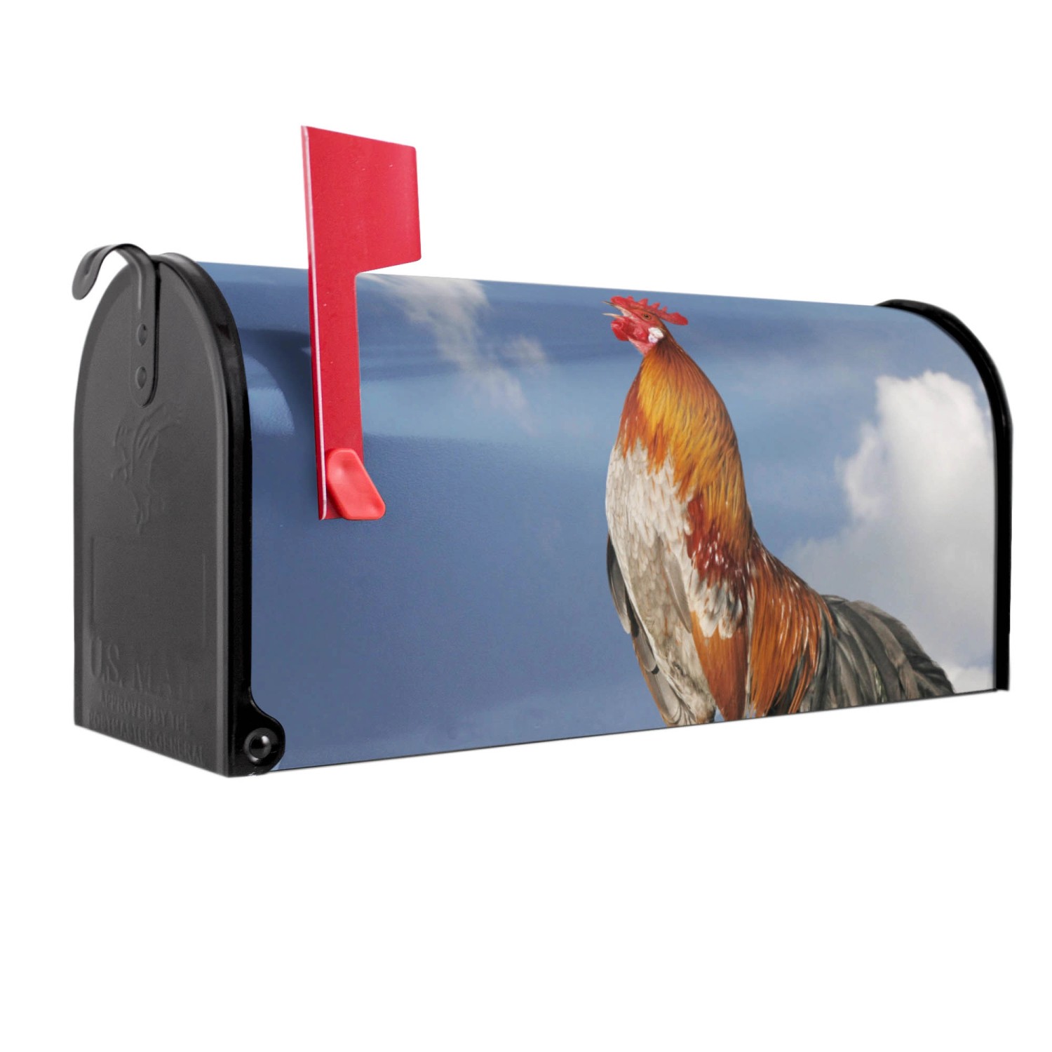 Banjado Amerikanischer Briefkasten Schwarz 48x22x16cm US Mailbox Letterbox Postkasten Stahl Pulverbeschichtet Motiv Hahn Banjado Amerikanischer Briefkasten Schwarz 48x22x16cm US Mailbox Letterbox Postkasten Stahl Pulverbeschichtet Motiv Hahn von Banjado